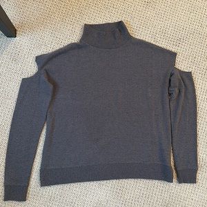 Sweet Romeo Nordstrom Open Shoulder Turtleneck Long Sleeve Sweater